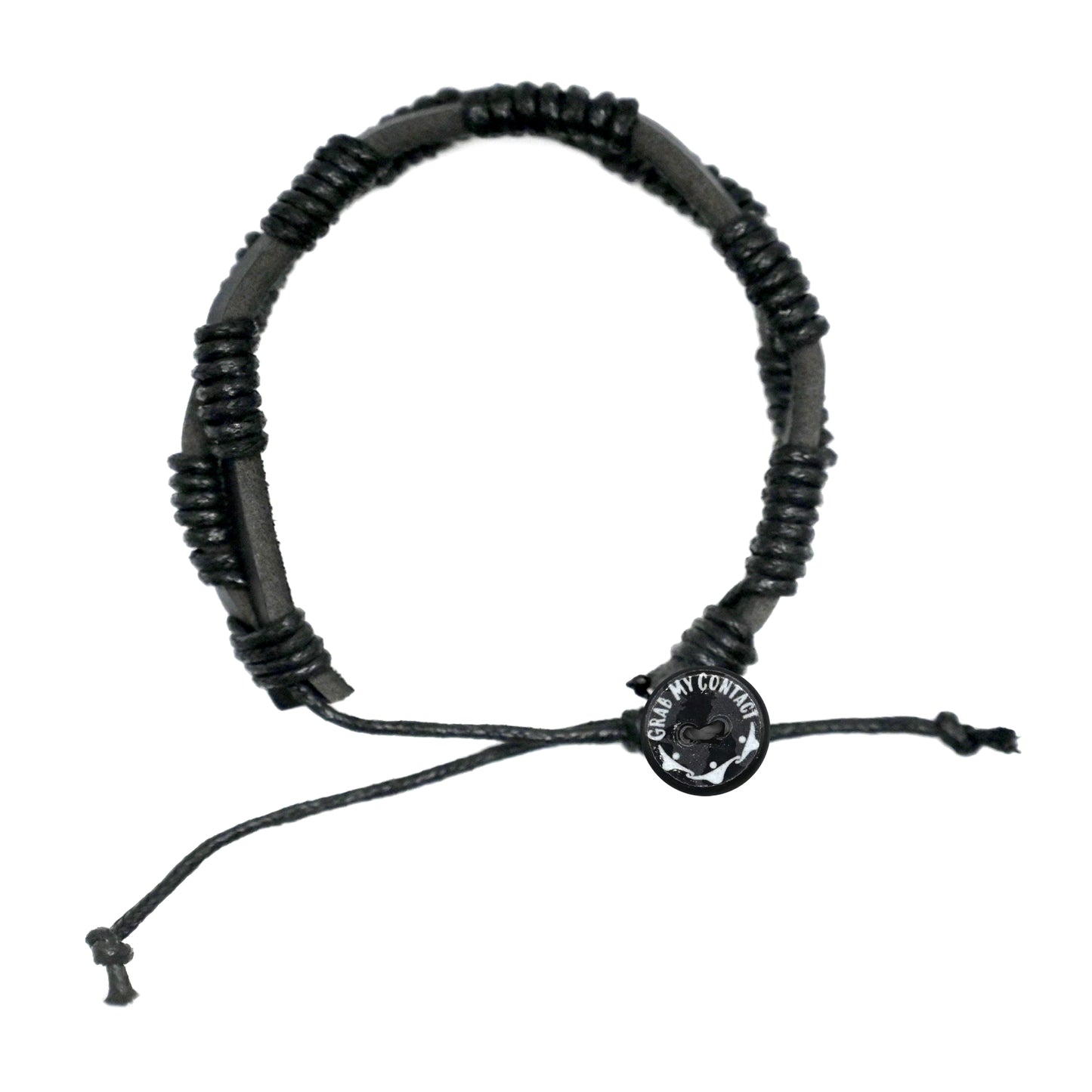 Black Leather Dual Twist